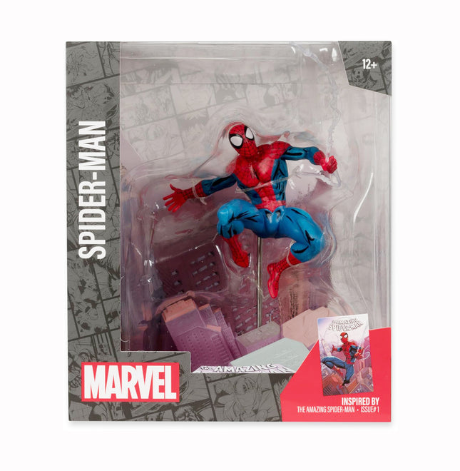 McFarlane Toys Marvel Spider-Man 1:10th Scale Collectible with Scene (The Amazing Spider-Man #1) Statue