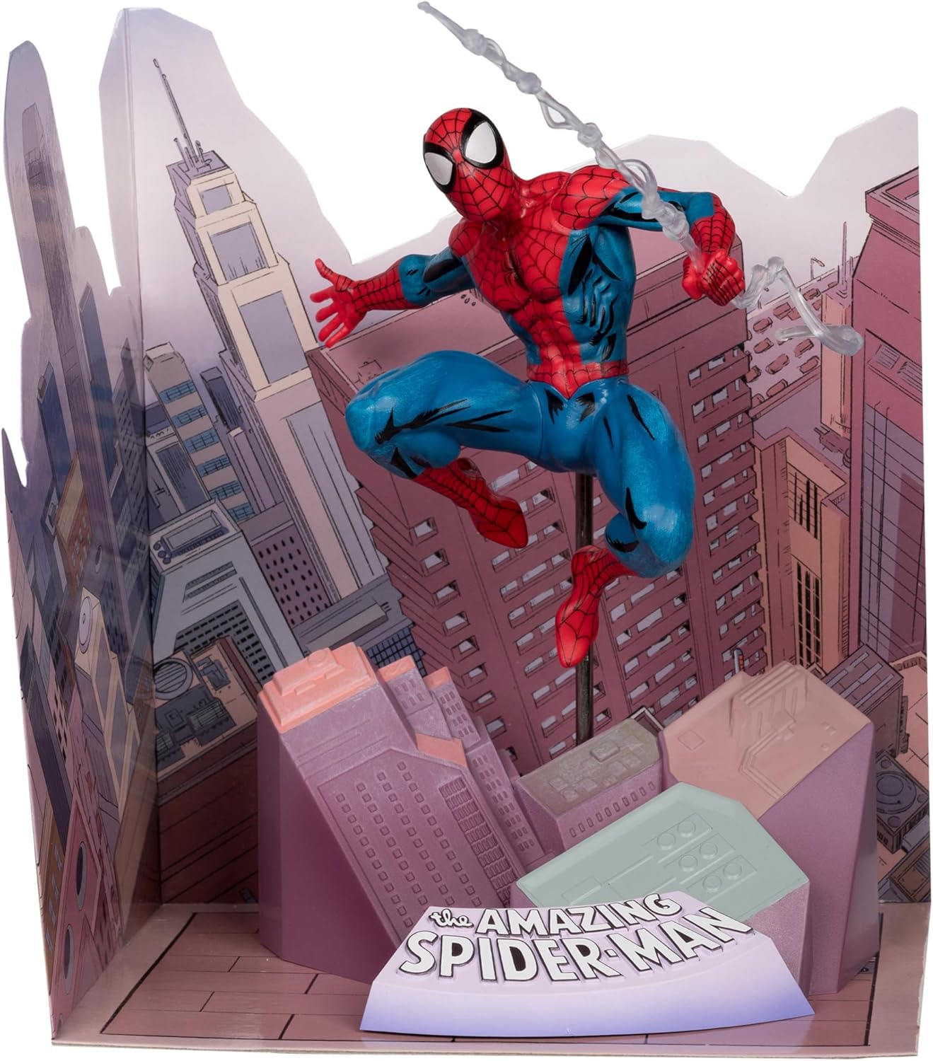 McFarlane Toys Marvel Spider-Man 1:10th Scale Collectible with Scene (The Amazing Spider-Man #1) Statue