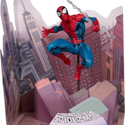 McFarlane Toys Marvel Spider-Man 1:10th Scale Collectible with Scene (The Amazing Spider-Man #1) Statue