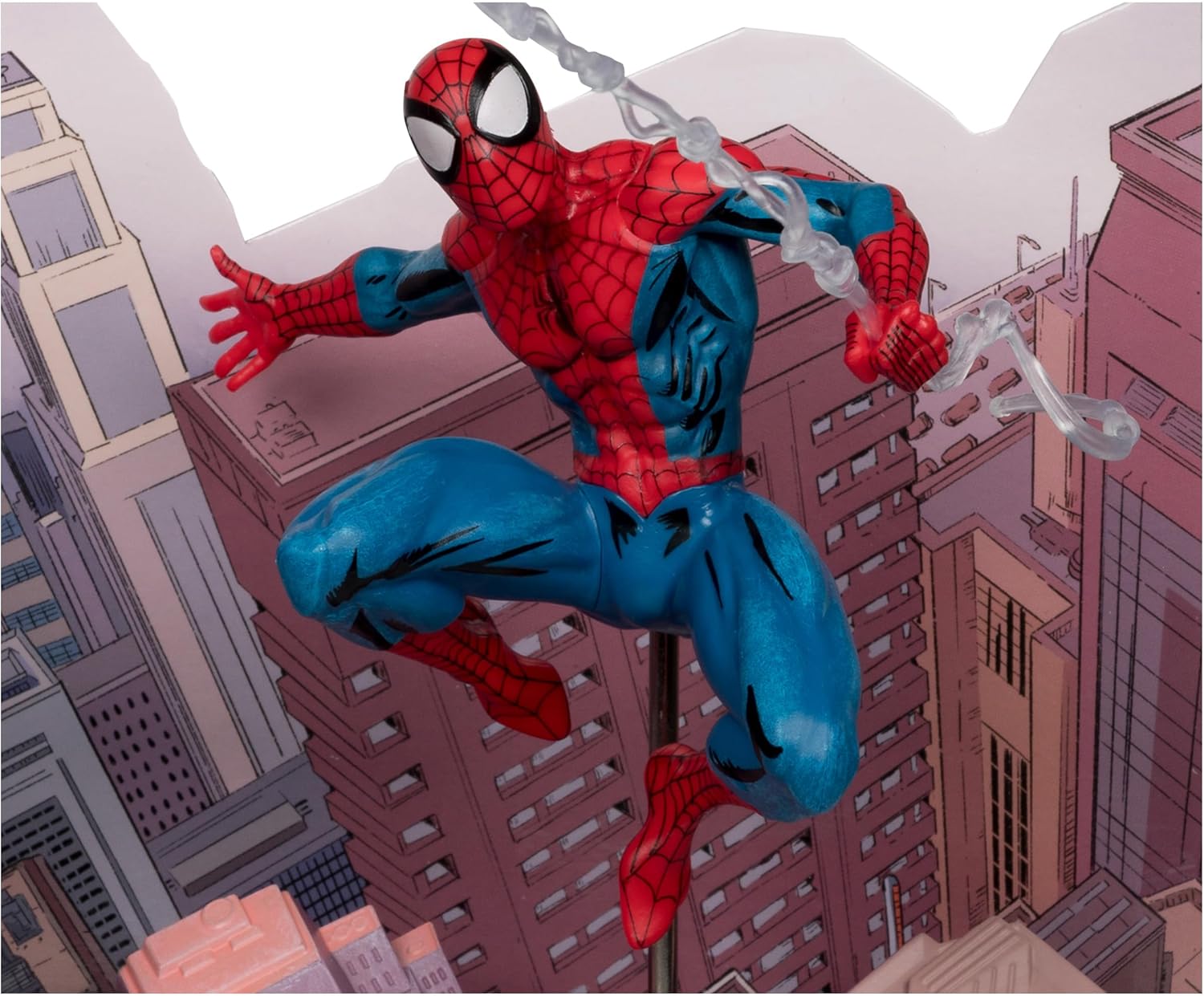 McFarlane Toys Marvel Spider-Man 1:10th Scale Collectible with Scene (The Amazing Spider-Man #1) Statue