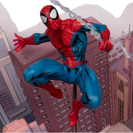 McFarlane Toys Marvel Spider-Man 1:10th Scale Collectible with Scene (The Amazing Spider-Man #1) Statue