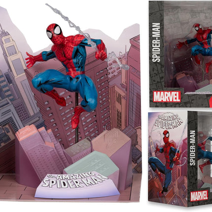 McFarlane Toys Marvel Spider-Man 1:10th Scale Collectible with Scene (The Amazing Spider-Man #1) Statue