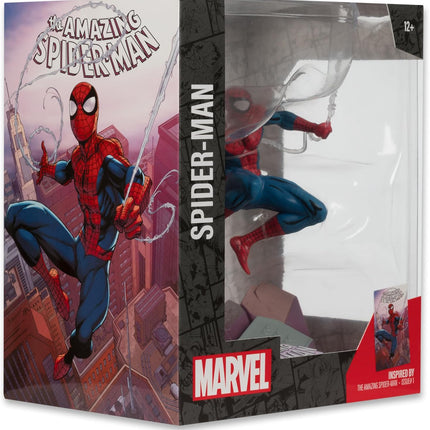 McFarlane Toys Marvel Spider-Man 1:10th Scale Collectible with Scene (The Amazing Spider-Man #1) Statue