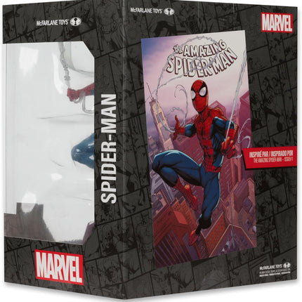 McFarlane Toys Marvel Spider-Man 1:10th Scale Collectible with Scene (The Amazing Spider-Man #1) Statue