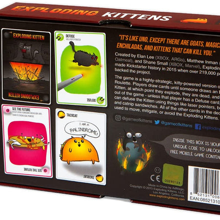 Exploding Kittens Original Edition - 2-5 Players - 15 Minutes of Play (ENGLISH EDITION)