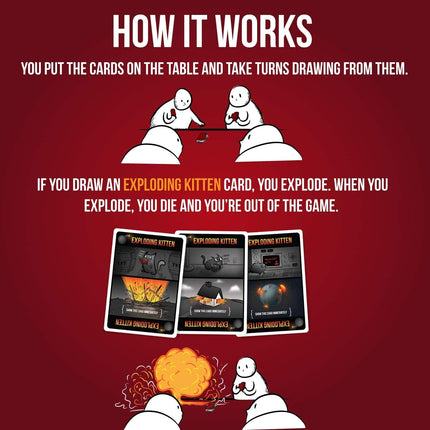 Exploding Kittens Original Edition - 2-5 Players - 15 Minutes of Play (ENGLISH EDITION)