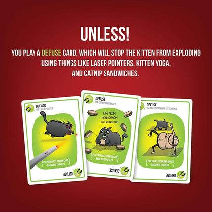 Exploding Kittens Original Edition - 2-5 Players - 15 Minutes of Play (ENGLISH EDITION)