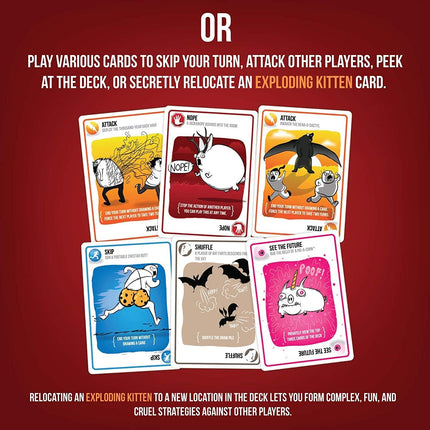 Exploding Kittens Original Edition - 2-5 Players - 15 Minutes of Play (ENGLISH EDITION)