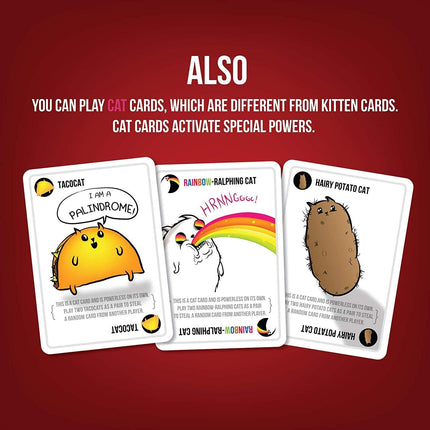 Exploding Kittens Original Edition - 2-5 Players - 15 Minutes of Play (ENGLISH EDITION)