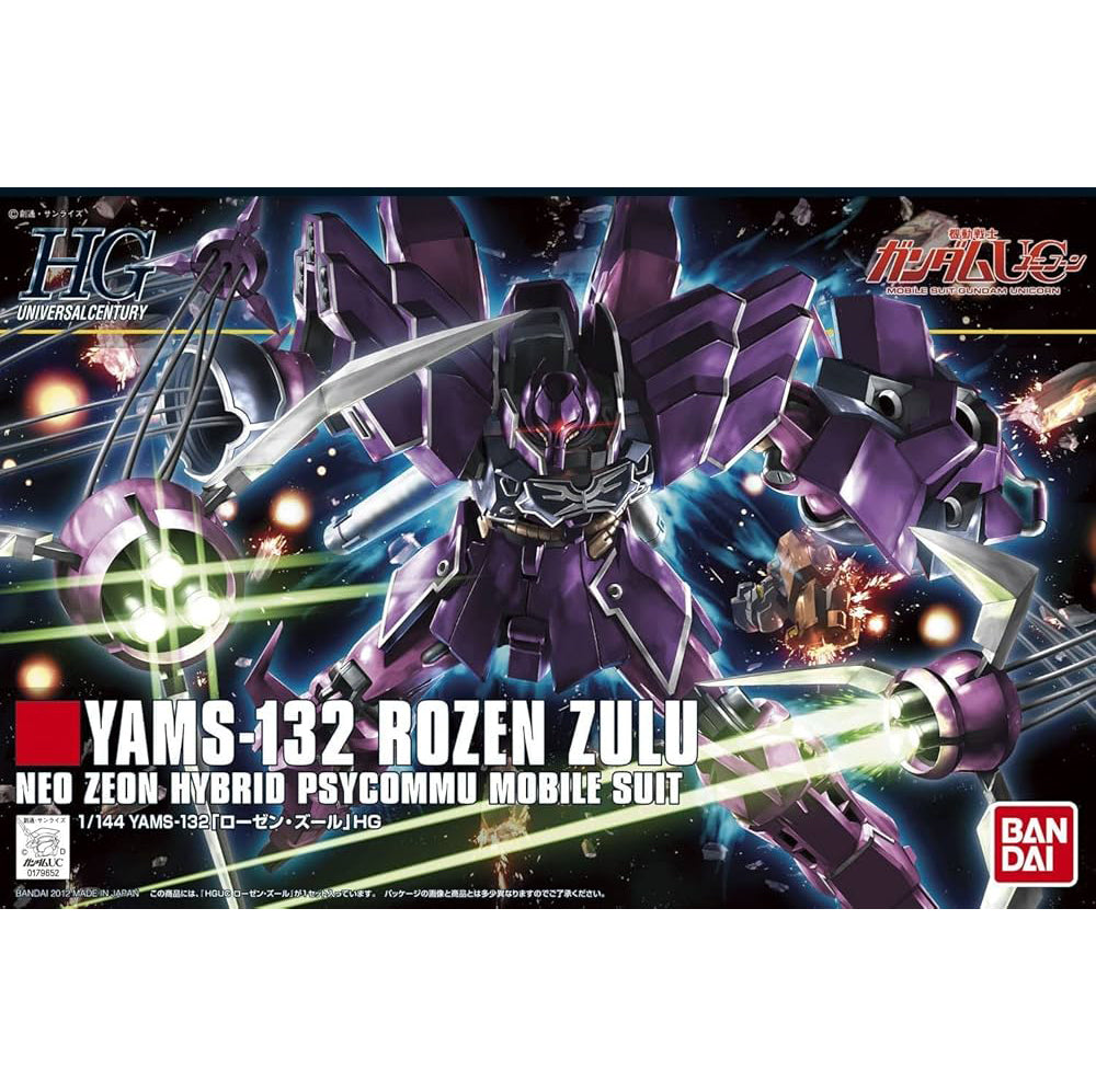 Bandai Hobby - 1/144 HG #149 Gundam Unicorn, YAMS-132 Rozen Zulu Modelo Kit
