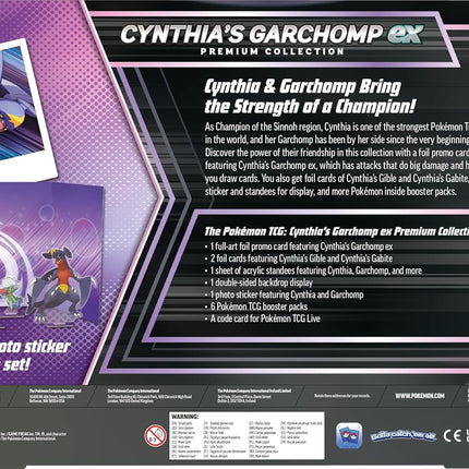 Pokemon TCG Scarlet & Violet: Cynthia’s Garchomp ex Premium Collection (ENGLISH EDITION)