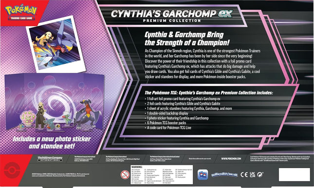 Pokemon TCG Scarlet & Violet: Cynthia’s Garchomp ex Premium Collection (ENGLISH EDITION)