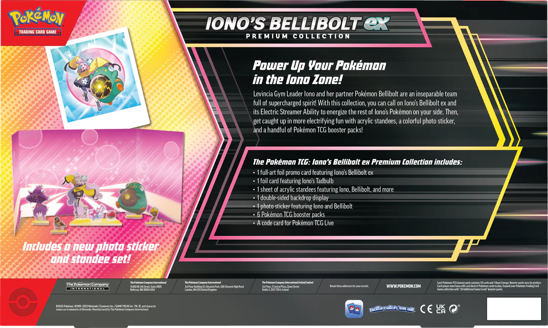 Pokemon Scarlet & Violet Iono’s Bellibolt ex Premium Collection (ENGLISH EDITION)