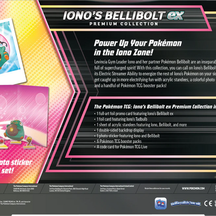 Pokemon Scarlet & Violet Iono’s Bellibolt ex Premium Collection (ENGLISH EDITION)