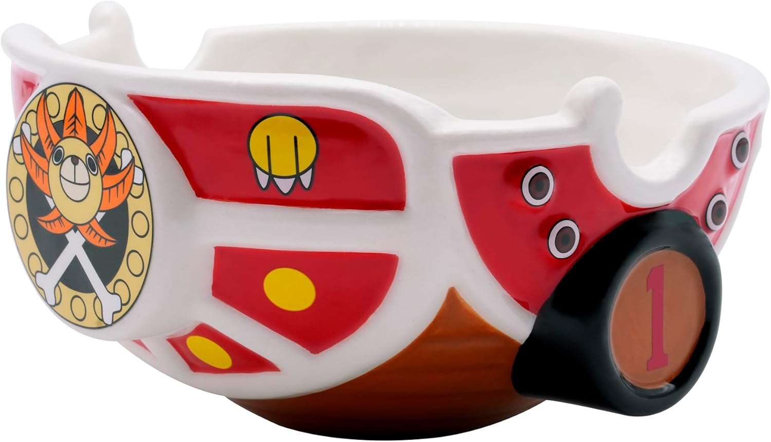 One Piece Thousand Sunny Ceramic Cereal Soup Bowl 21 Oz.