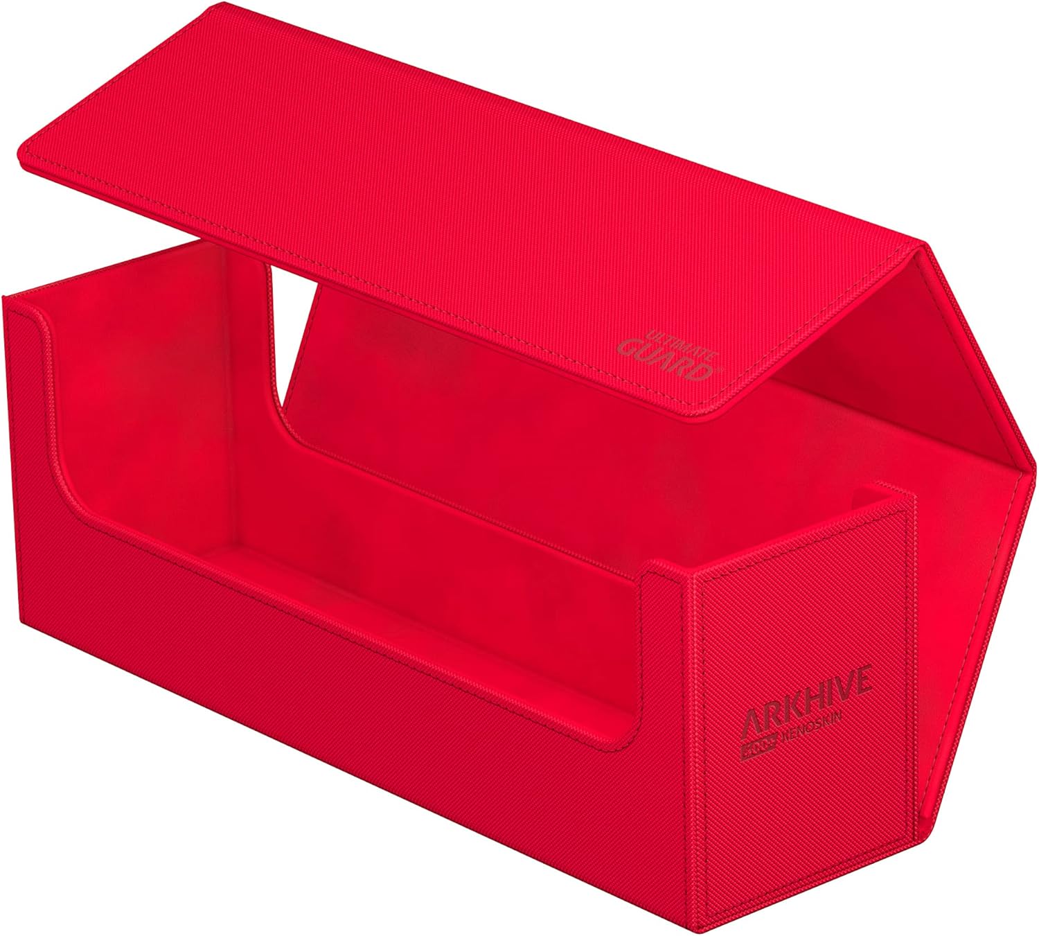 Ultimate Guard - Arkhive 400+ Xenoskin (RED) Deck Case for 400 Double-Sleeved TCG Cards (Compatible with Boulders)
