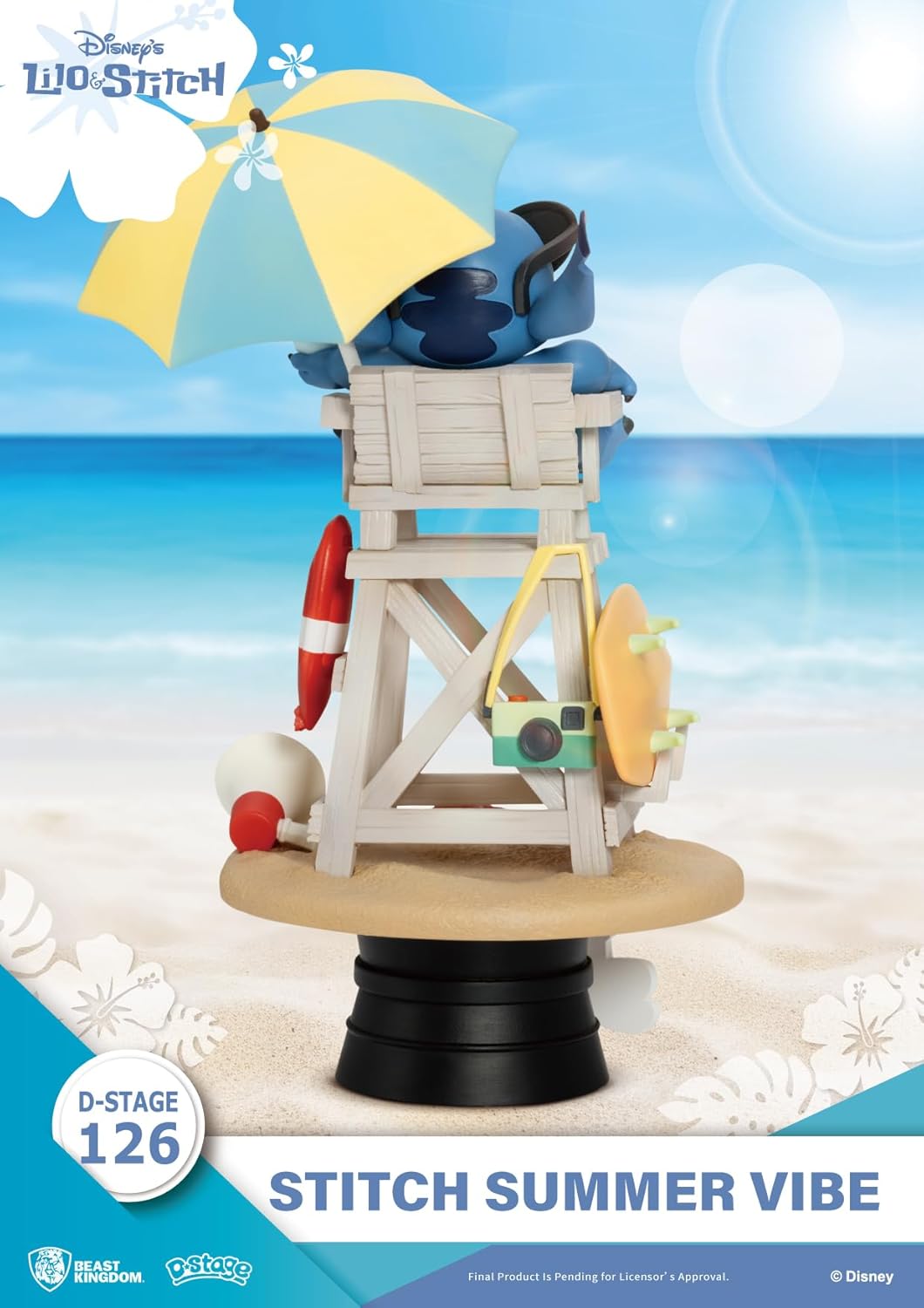 Beast Kingdom Lilo & Stitch: Stitch Summer Vibe DS-126 D-Stage Statue