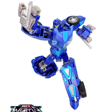 Transformers Collaborative Hot Wheels x Twin Mill, Deluxe Class 5-Inch Robot Action Figure Converts to Racecar
