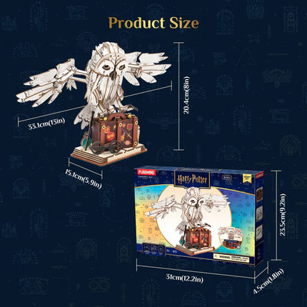 Harry Potter Model Kit Wooden Kit Scene Hedwig Owl