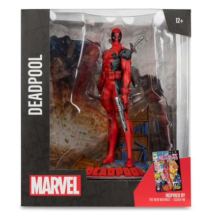 McFarlane Toys - Marvel Deadpool 1:10th Scale Posed Figure with Scene (The New Mutants #98)