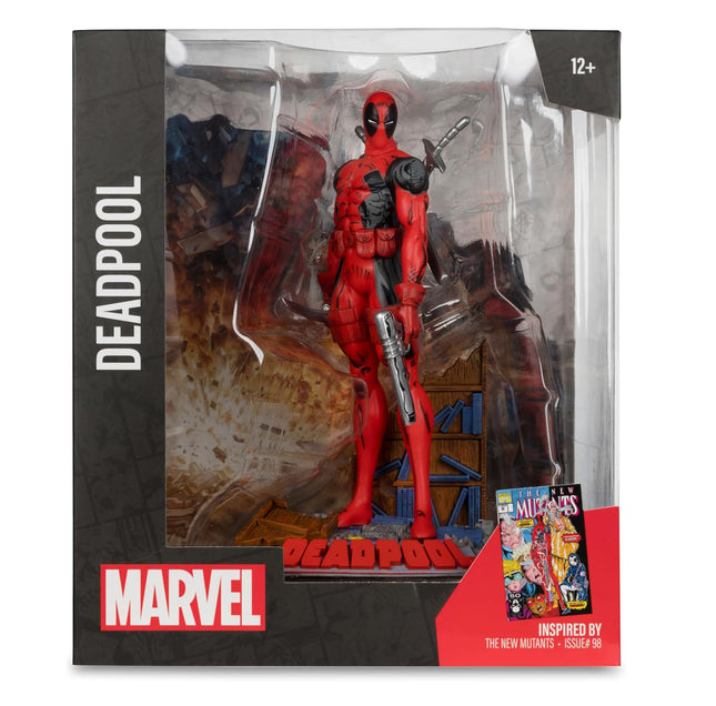 McFarlane Toys - Marvel Deadpool 1:10th Scale Posed Figure with Scene (The New Mutants #98)
