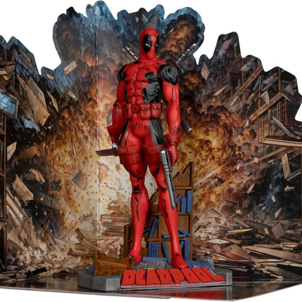 McFarlane Toys - Marvel Deadpool 1:10th Scale Posed Figure with Scene (The New Mutants #98)