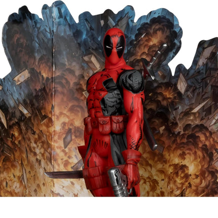 McFarlane Toys - Marvel Deadpool 1:10th Scale Posed Figure with Scene (The New Mutants #98)