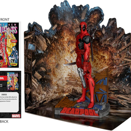 McFarlane Toys - Marvel Deadpool 1:10th Scale Posed Figure with Scene (The New Mutants #98)