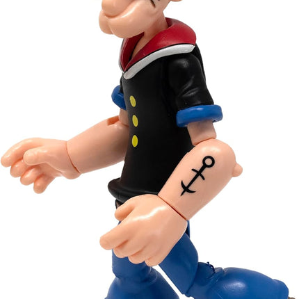 Popeye The Sailor Man First Appearance, Black Shirt 1:12 Scale Action Figure – Highly Articulated Collectible with Accessories and Alternate Parts