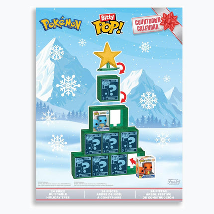 Funko Pop! Bitty Countdown Calendar: Pokemon - 24 Days of Surprises - Collectible Vinyl Mini Figures - Mystery Box - Gift Idea