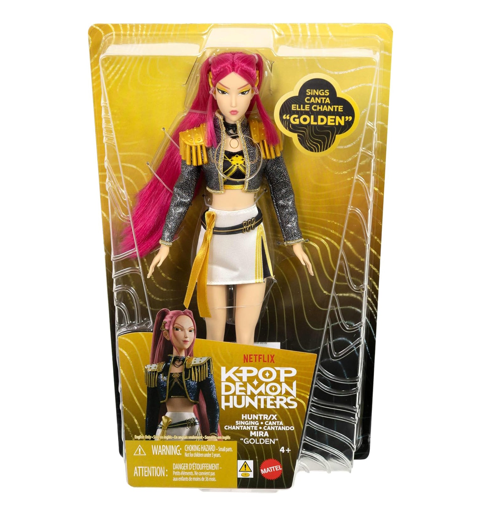 Mattel Kpop Demon Hunters HUNTR/X Mira “Golden” Singing Doll