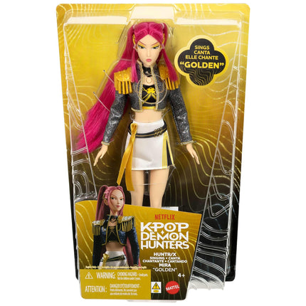 Mattel Kpop Demon Hunters HUNTR/X Mira “Golden” Singing Doll