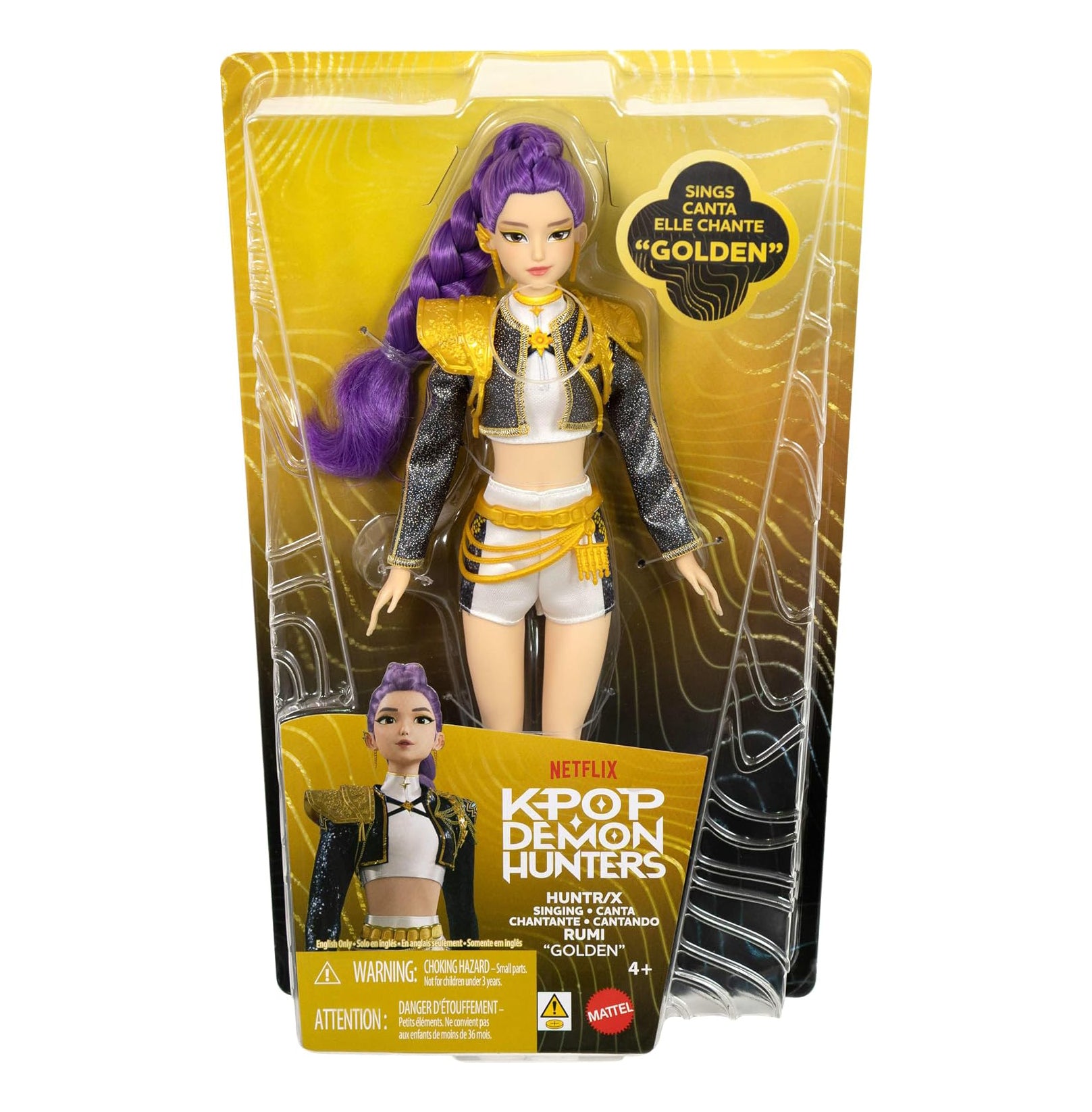 Mattel Kpop Demon Hunters HUNTR/X Rumi “Golden” Singing Doll