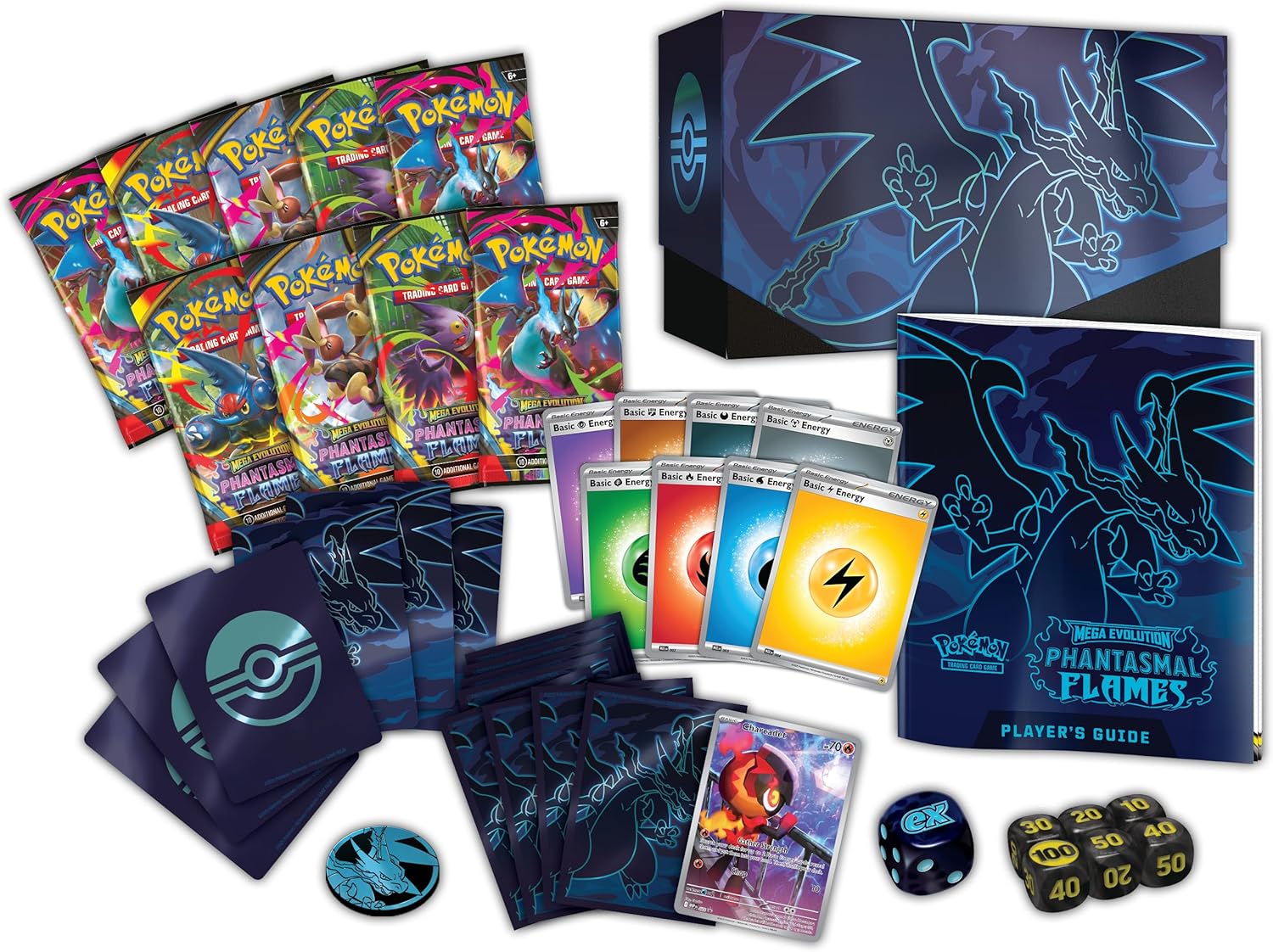 ポケモンカード 海外版BOX Phantasmal MEGA EVOLUTION Pokemon TCG: Mega Evolutions Phantasmal Flames Elite Trainer Box (ENGL