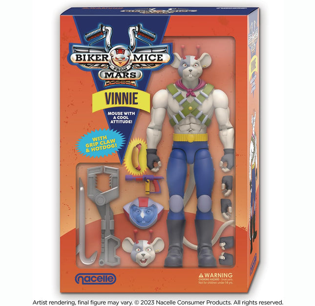Biker Mice From Mars: Vinnie Action 7" Figure