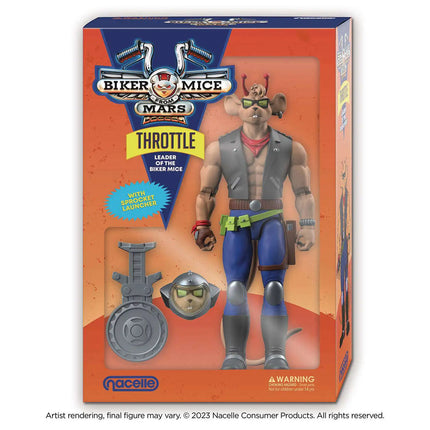Biker Mice From Mars: Throttle Action 7" Figure