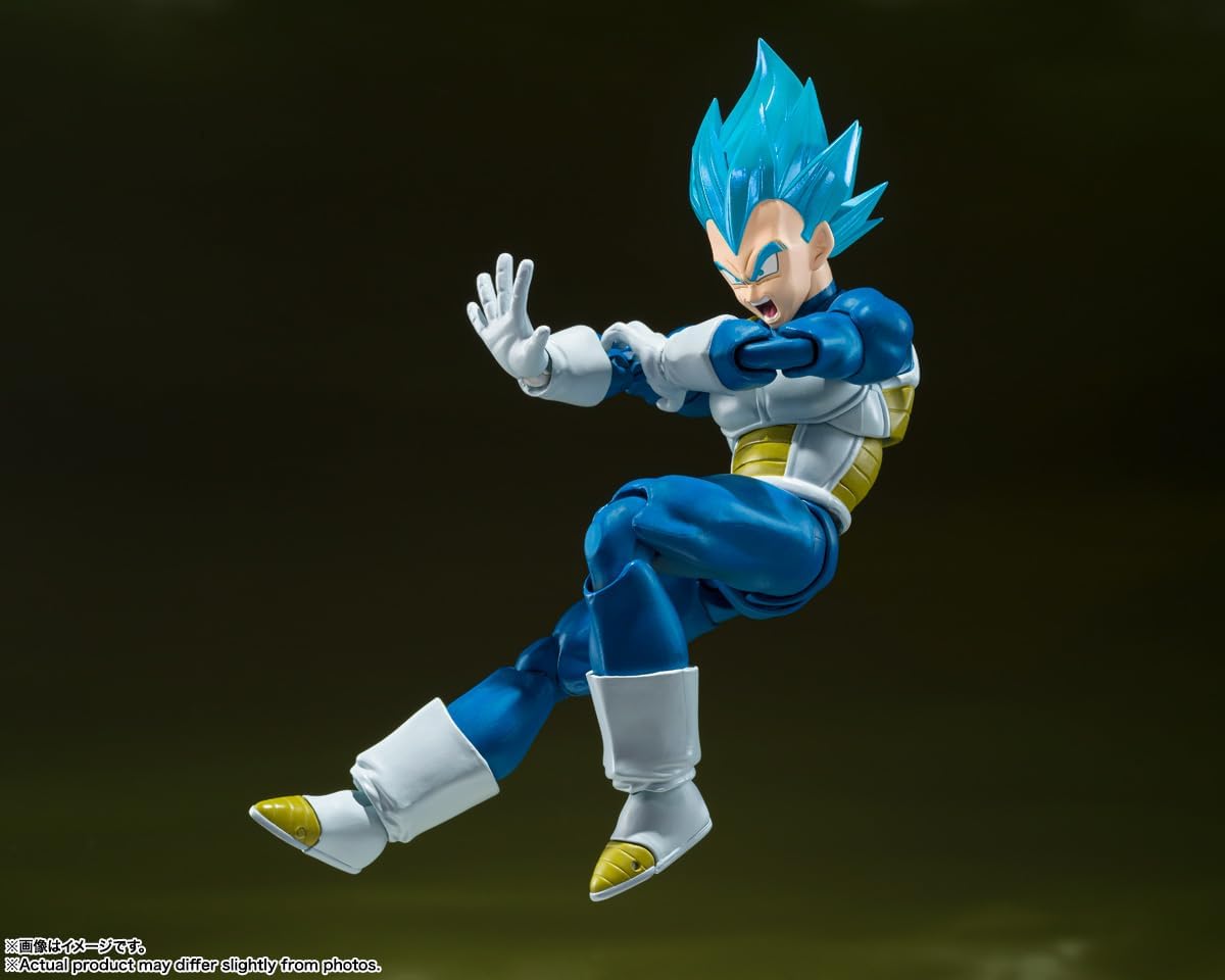 Tamashii Nations S.H. Figuarts Dragon Ball Super - Super Saiyan God Super Saiyan Vegeta, Unwavering Saiyan Pride Action Figure