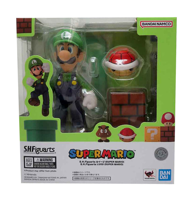 Tamashii Nations S.H. Figuarts Super Mario - Luigi Action Figure