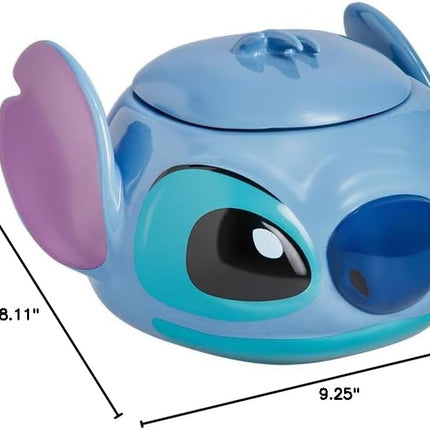 Stitch Official Licensed Disney Cookie Jar with lid, 5.9in tall