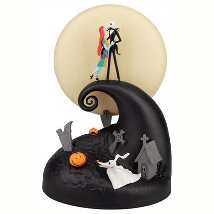 Paladone Nightmare Before Christmas Spiral Hill Lamp with Jack & Sally Figurines, Diorama Light (USB Powered)
