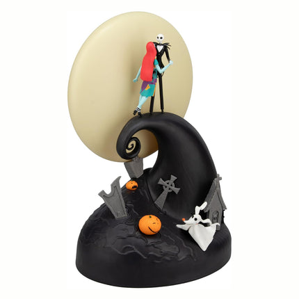 Paladone Nightmare Before Christmas Spiral Hill Lamp with Jack & Sally Figurines, Diorama Light (USB Powered)