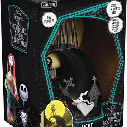 Paladone Nightmare Before Christmas Spiral Hill Lamp with Jack & Sally Figurines, Diorama Light (USB Powered)