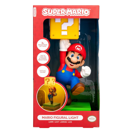 Paladone Super Mario Diorama Light – 35cm Tap-Activated Lamp with 3 Brightness Settings & Official Sound, USB Powered