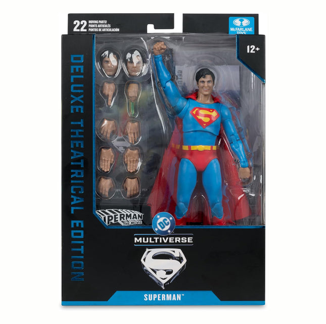 McFarlane Toys- DC Multiverse Superman (Superman: The Movie 1978) 7in Action Figure (Deluxe Theatrical Edition)