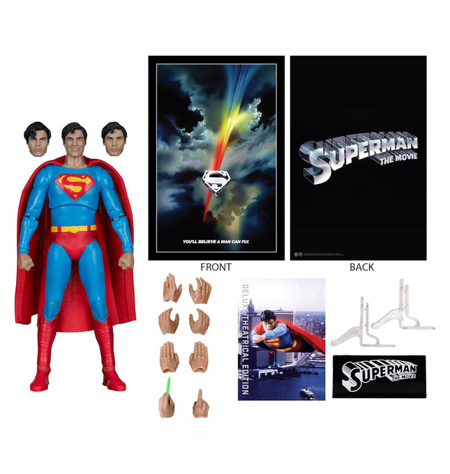 McFarlane Toys- DC Multiverse Superman (Superman: The Movie 1978) 7in Action Figure (Deluxe Theatrical Edition)