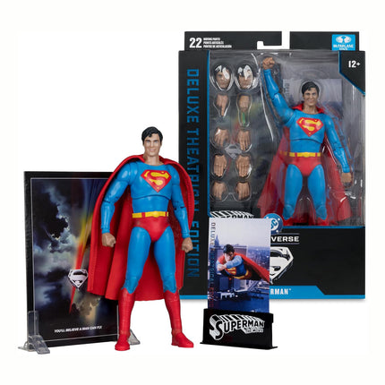 McFarlane Toys- DC Multiverse Superman (Superman: The Movie 1978) 7in Action Figure (Deluxe Theatrical Edition)