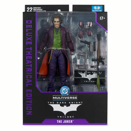 McFarlane Toys- DC Multiverse The Joker (The Dark Knight) 7in Action Figure (Deluxe Theatrical Edition)