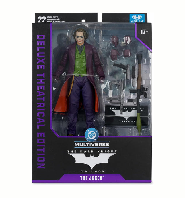 McFarlane Toys- DC Multiverse The Joker (The Dark Knight) 7in Action Figure (Deluxe Theatrical Edition)