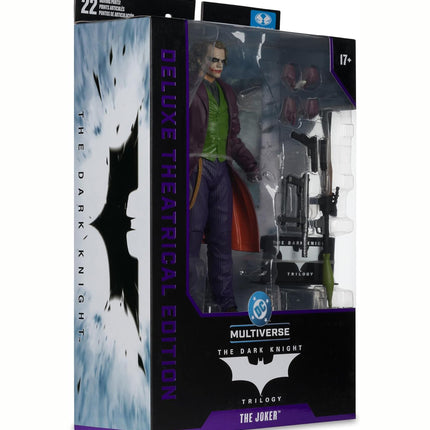 McFarlane Toys- DC Multiverse The Joker (The Dark Knight) 7in Action Figure (Deluxe Theatrical Edition)