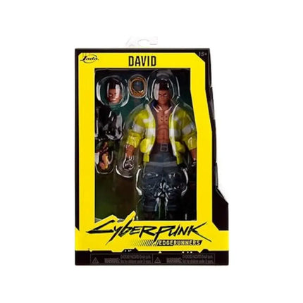 Cyberpunk Edgerunners David - 1:12 Scale Action Figure - 5.7” Highly Articulated Collectible with Accessories